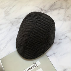 Outdoor Retro Casual Plaid Beret For Men