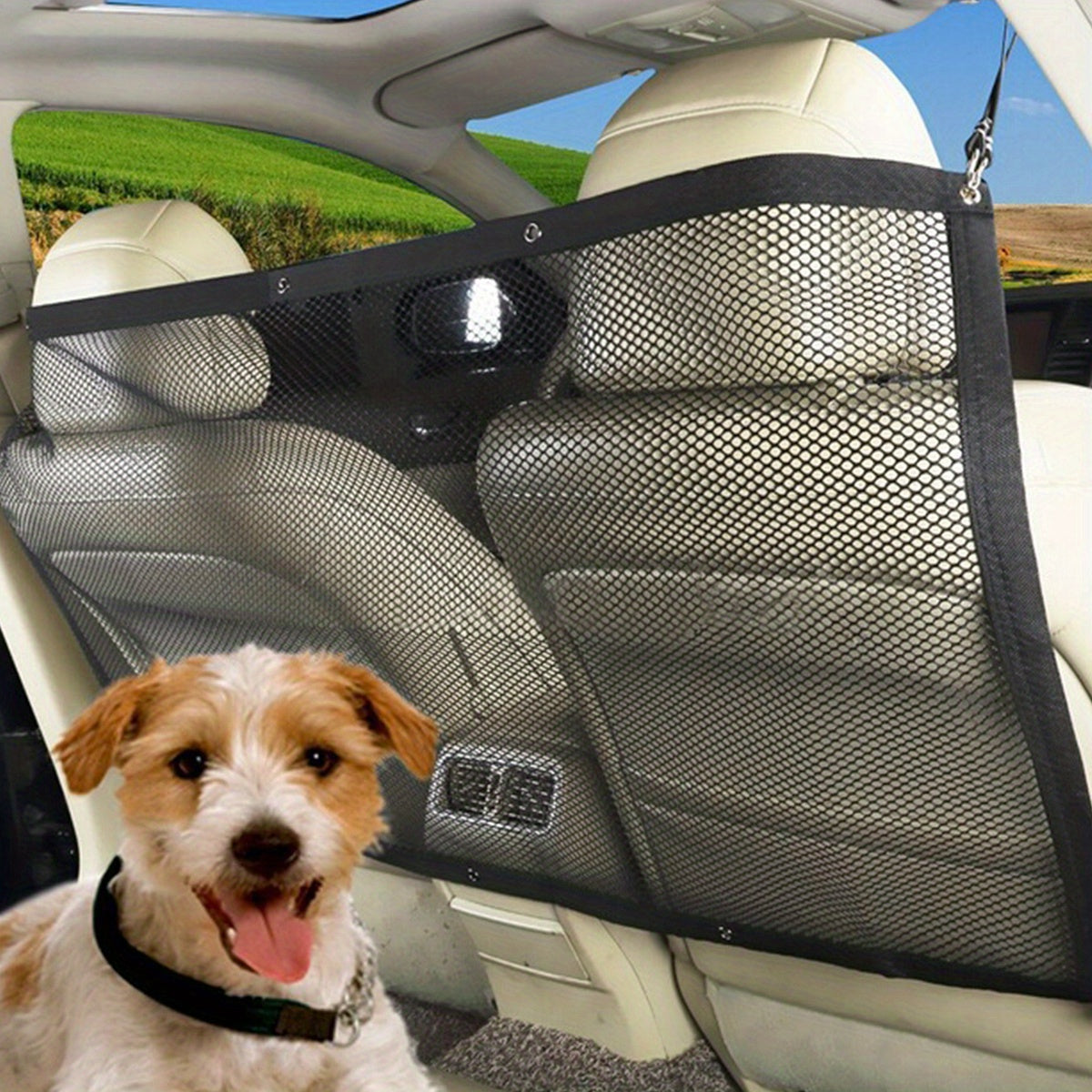 Car Pet Supplies Dog Barrier Isolation Net Rear Safety Bar