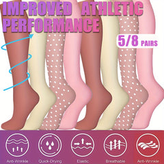 Copper Compression Socks 10-20 mmHg Knee High for Women Men