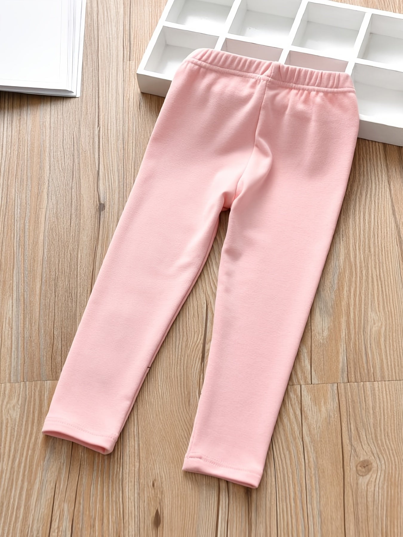 Girls Cat & Rabbit Print Cotton Leggings for Autumn & Spring