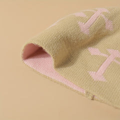 Y2K Multicolor Cross Woolen Stacking Beanie