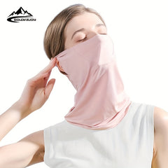 Ice Silky Sunscreen Mask Sunshade Women's UV Protection Neck Cover