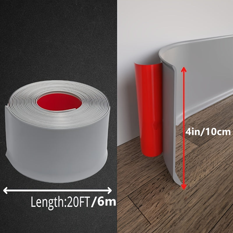 Flexible Baseboard Molding Trim Self Adhesive Vinyl Wall Co