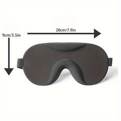 Solid Sleep Eye Mask Adjustable Strap Lightweight Blackout Blindfold