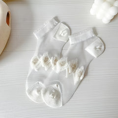 Paris Sweet & Tulle Low Cut Mesh Ankle Socks Women's Stockings