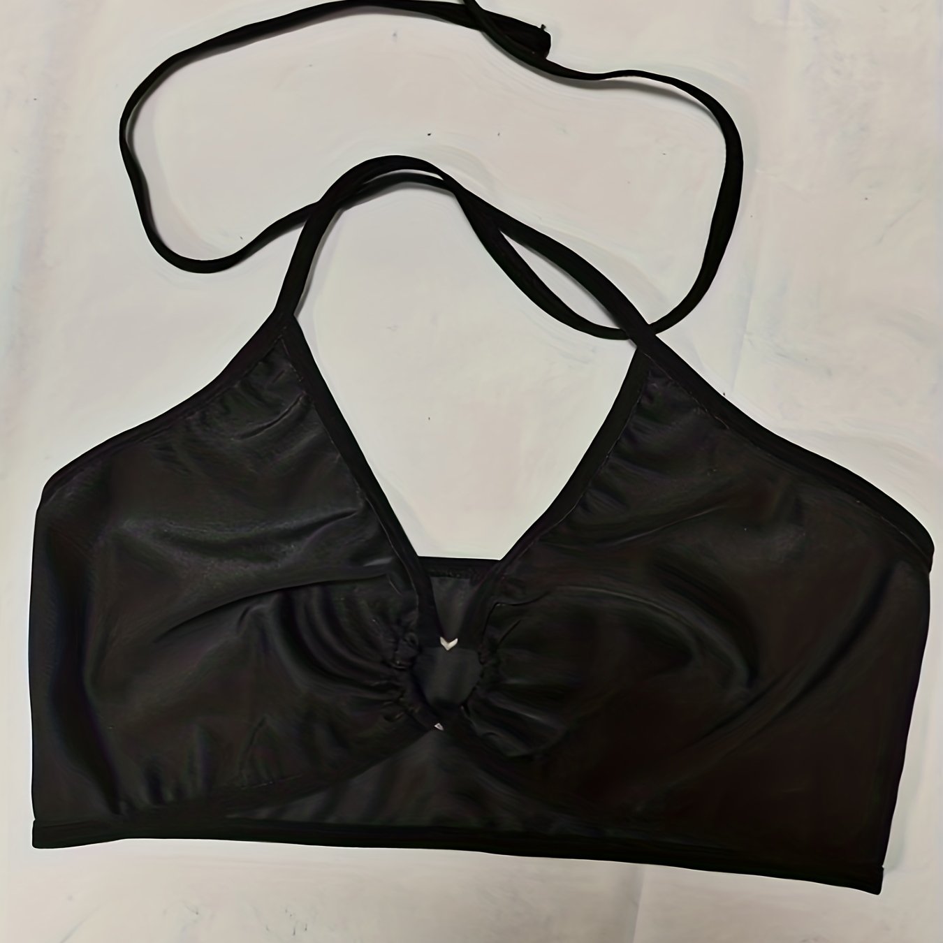 Heart Halter Bra Top Costume Hot Solid Dress Up Women's Clothing