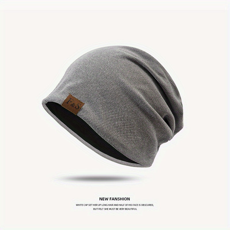 Solid Cotton Men's Pullover Cap for Spring and Summer