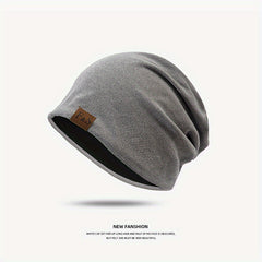 Solid Cotton Men's Pullover Cap for Spring and Summer