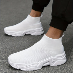 Men's Knitted Breathable Slip On Casual Shoes Lightweight Sock Shoes
