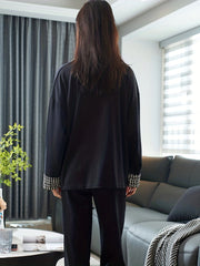 Cartoon Print Lounge Set Long Sleeve Top & Pants