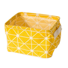Plaid Pattern Storage Bag Organizer with Handles