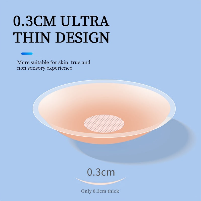 6 Pairs Anti-Convex Point Nipple Stickers Waterproof Thin Silicone Self-Adhesive