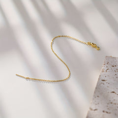Golden Chain Titanium Steel Bracelet Adjustable And Retractable