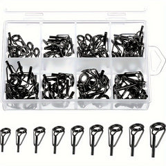 8pcs 80pcs Fishing Guide Set Ceramic Stainless Steel Lure Rod Accessories