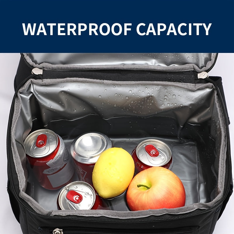 Portable Backpack with Thermal Insulation for Cold Beverages