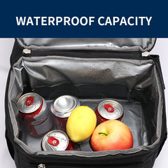 Portable Backpack with Thermal Insulation for Cold Beverages
