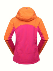Women's 2 in 1 Ski Hooded Jacket Waterproof Snow Jacket