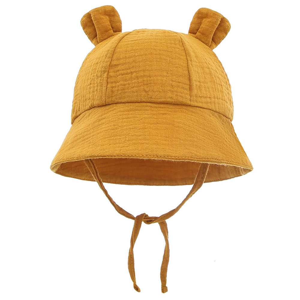 Cute Baby Rabbit Ears Bucket Hat for Sun Protection