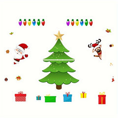 Christmas Tree Decor Stickers Garage Door Holiday Party Magnetic Stickers
