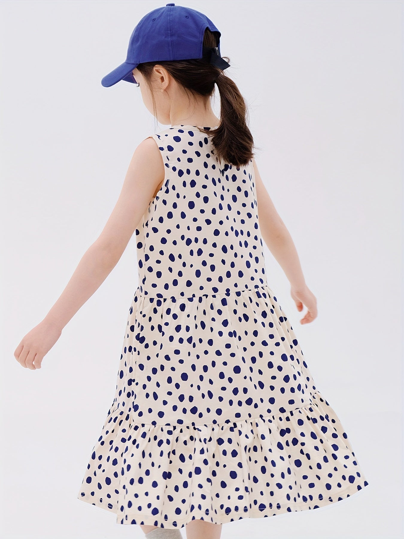 Polka Dot Princess Dress for Girls, Summer Party Dress