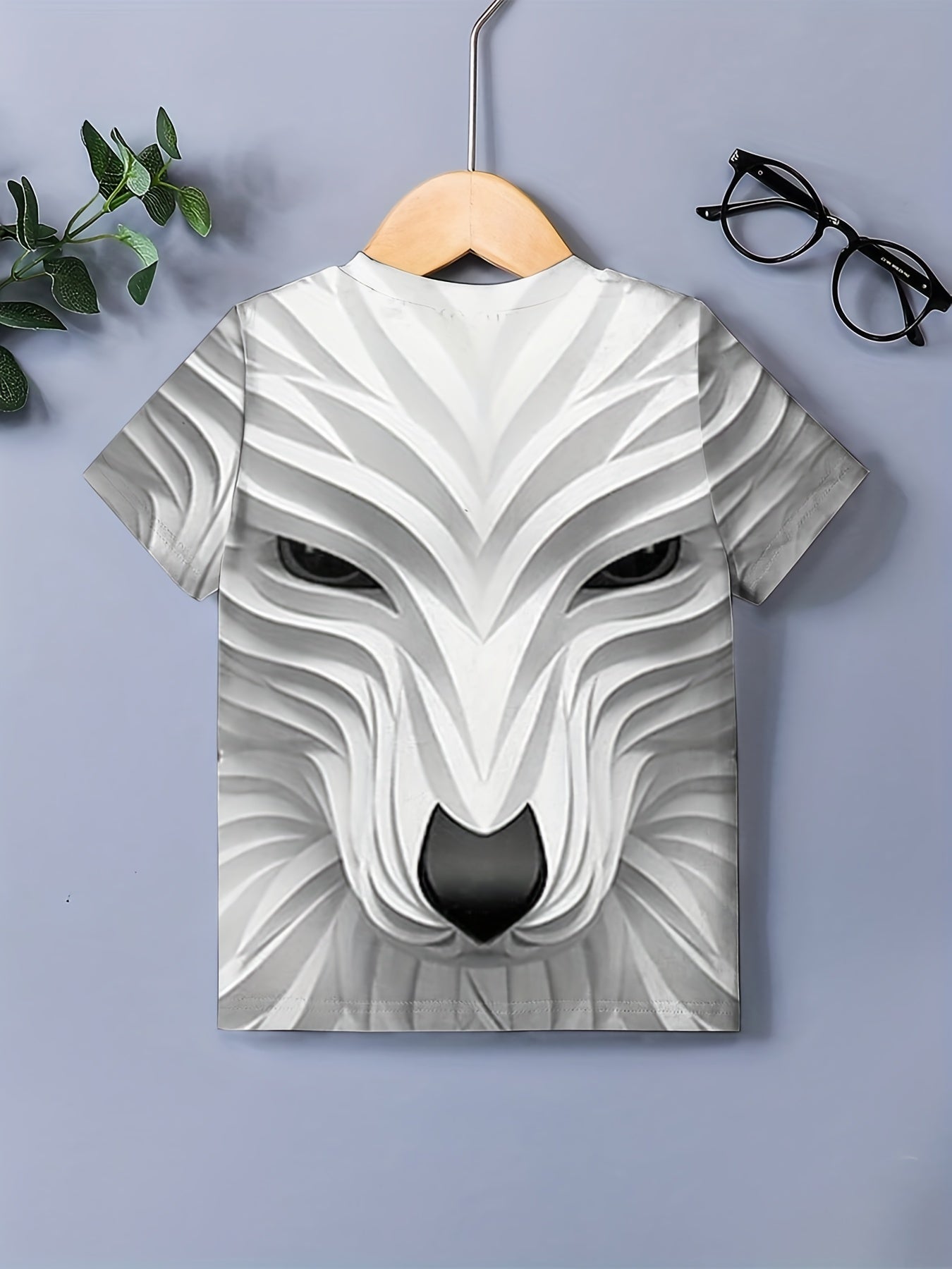 Boy's Fox Graphic T-shirt Casual Loose Tee Kid's Clothing For Summer