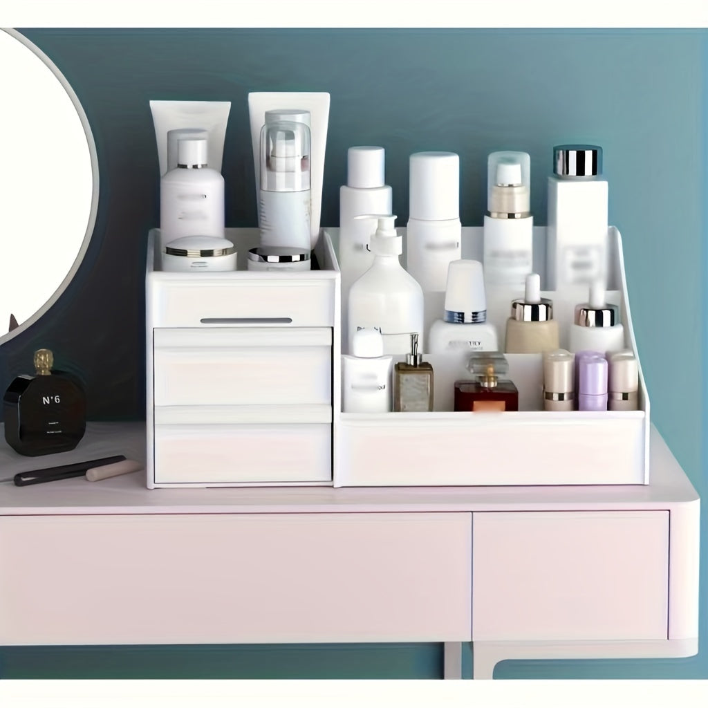 Makeup Organizer With Drawers Countertop Cosmetic Storage Box