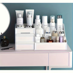 Makeup Organizer With Drawers Countertop Cosmetic Storage Box