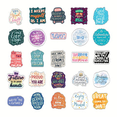 50pcs Inspirational Words Stickers Motivational Quote - Vinyl Sticker