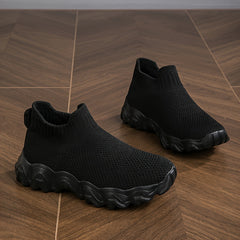 Boy's Slip On Sock Shoes Woven Knit Sneakers Running Shoes