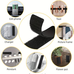 10pcs Hook And Loop Fastening Tape Strips Set