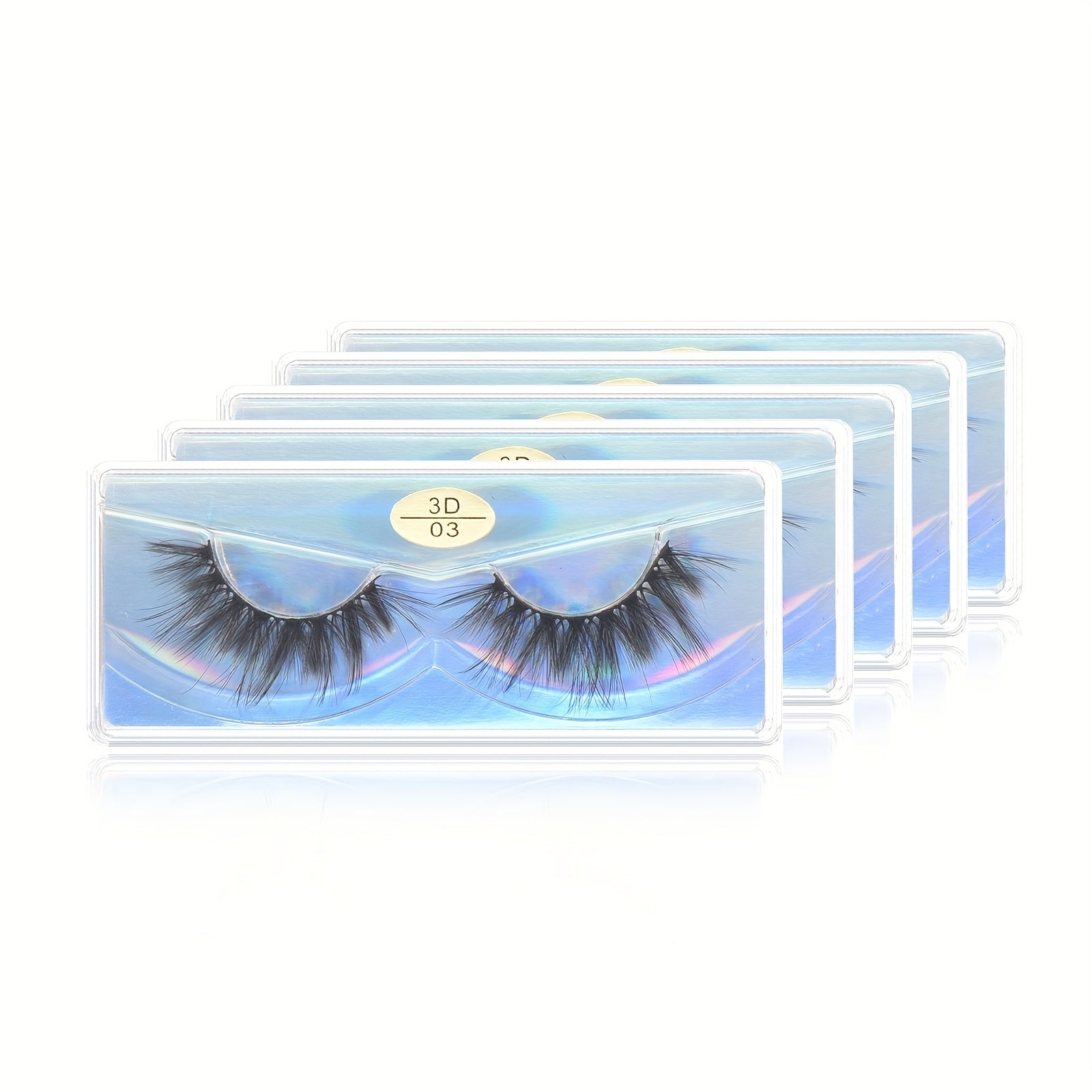 10 Styles Thick False Eyelashes Single Pair Travel Size
