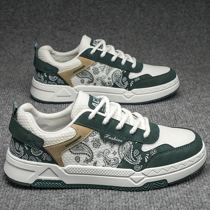 Men's Low Top Lace Up Skate Shoes Wear resistant Non Slip Sneakers