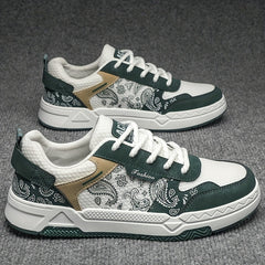 Men's Low Top Lace Up Skate Shoes Wear resistant Non Slip Sneakers