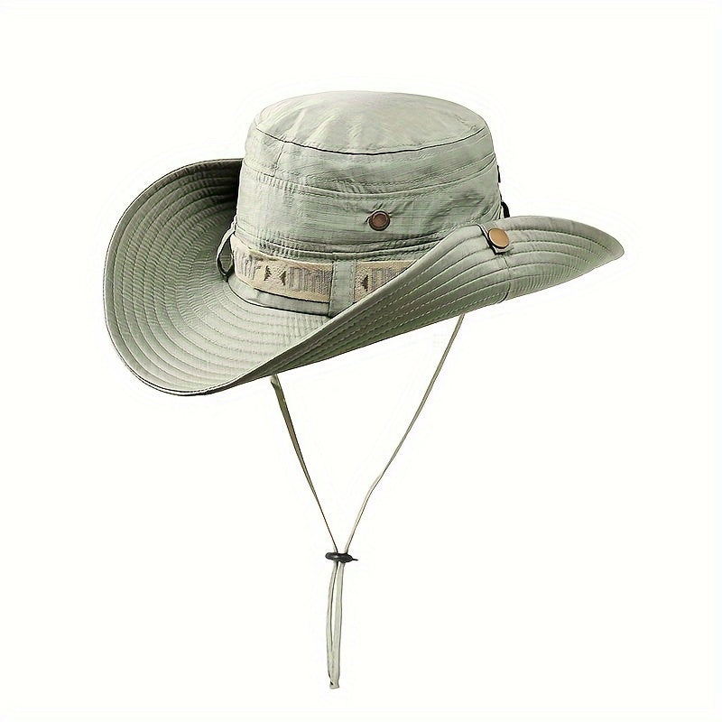 Men's Sun Protection Bucket Hat for Outdoor Activities