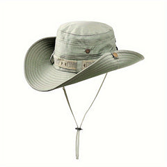 Men's Sun Protection Bucket Hat for Outdoor Activities