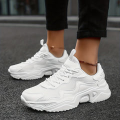 Women's Breathable Mesh Sneakers Low Top Lace Up Shoes