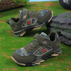 Boys Camo Mesh Sneakers Non-slip Sport Shoes All Seasons