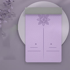 8mm Non-slip TPE Yoga Mat with Body Guide Line 183x72x0.31in