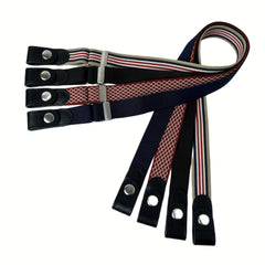 Polyester Elastic Waist Belt - Stylish Casual No Buckle Plated Belt