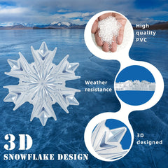 2pcs Snowboard Pedal Pads 3D Transparent Non Slip Snowflake Pedal Pad