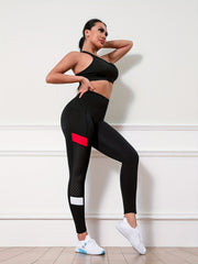 High Waist Tummy Control Fitness Pants With Pocket