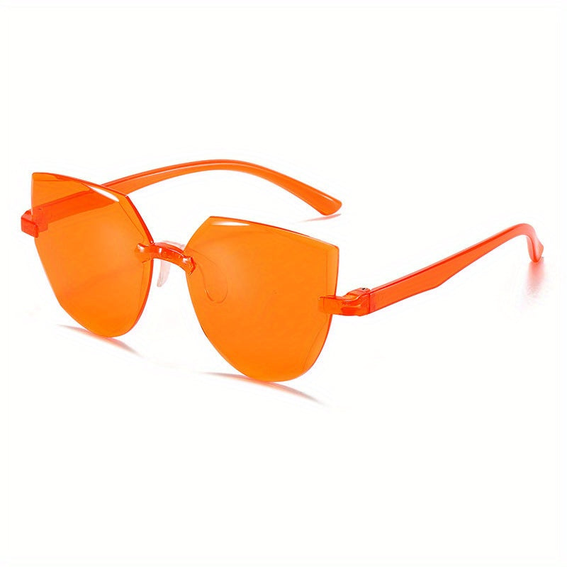 Y2K Cat Eye Rimless Sunglasses UV400