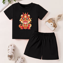 Toddler Kid T-shirt & Pants Cartoon Pattern Cotton Summer Clothing