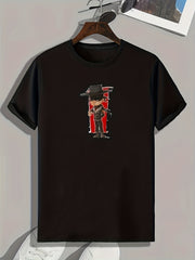 Mysterious Person Print Men's Graphic Tshirt Casual Tee For Summer