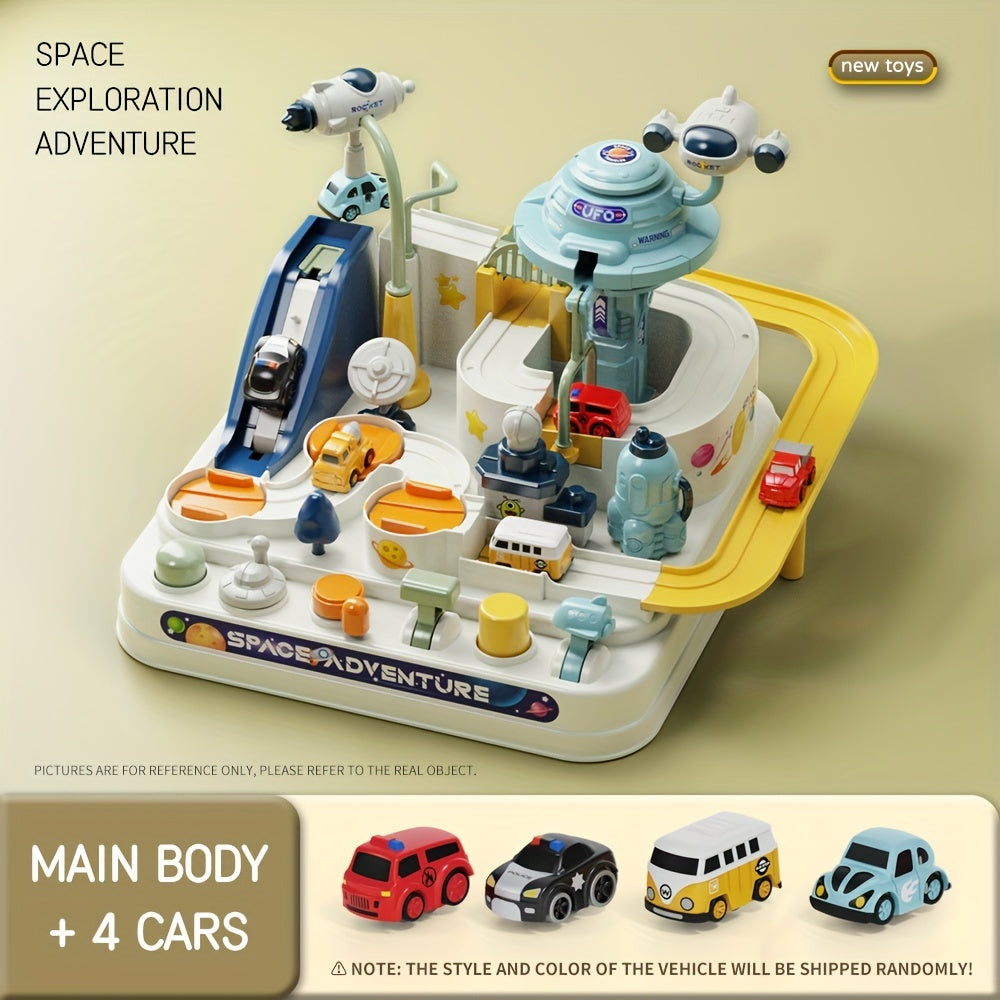 Space Adventure Set with 4 Cars