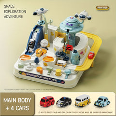 Space Adventure Set with 4 Cars
