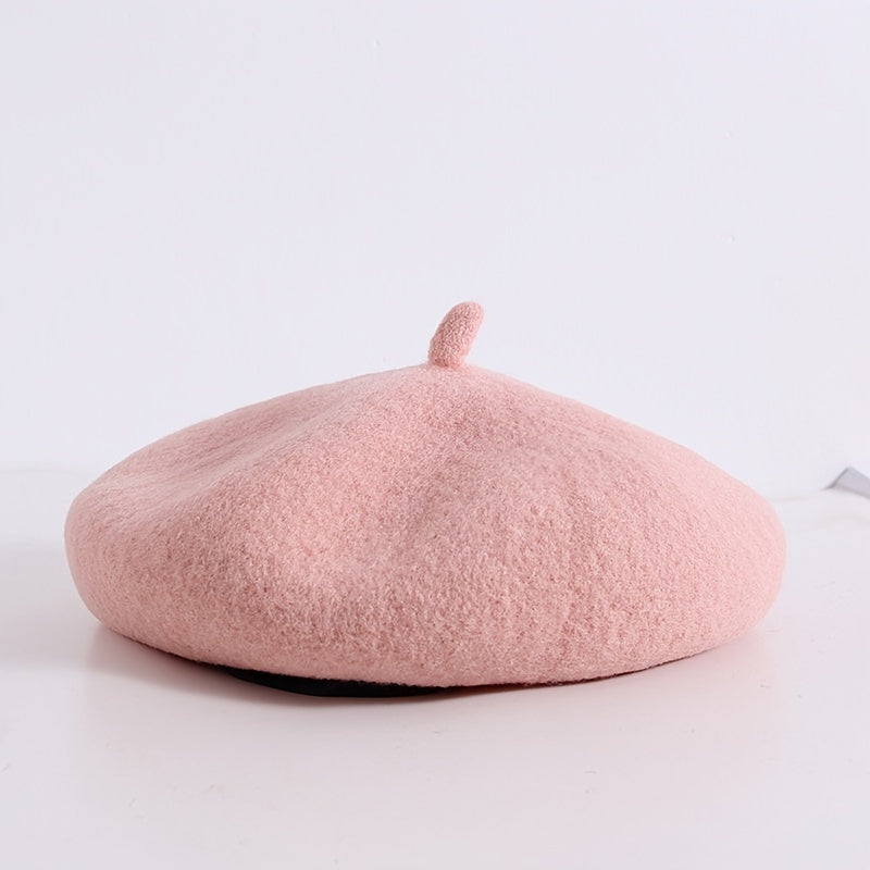 Girls Beret Hat Decorative Hair Accessories For Autumn And Winter