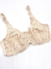 Contrast Lace Underwire Bra Sexy Bralette