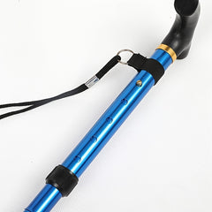 Lightweight Foldable Walking Stick w/ Rubber Tip - Hiking Pole