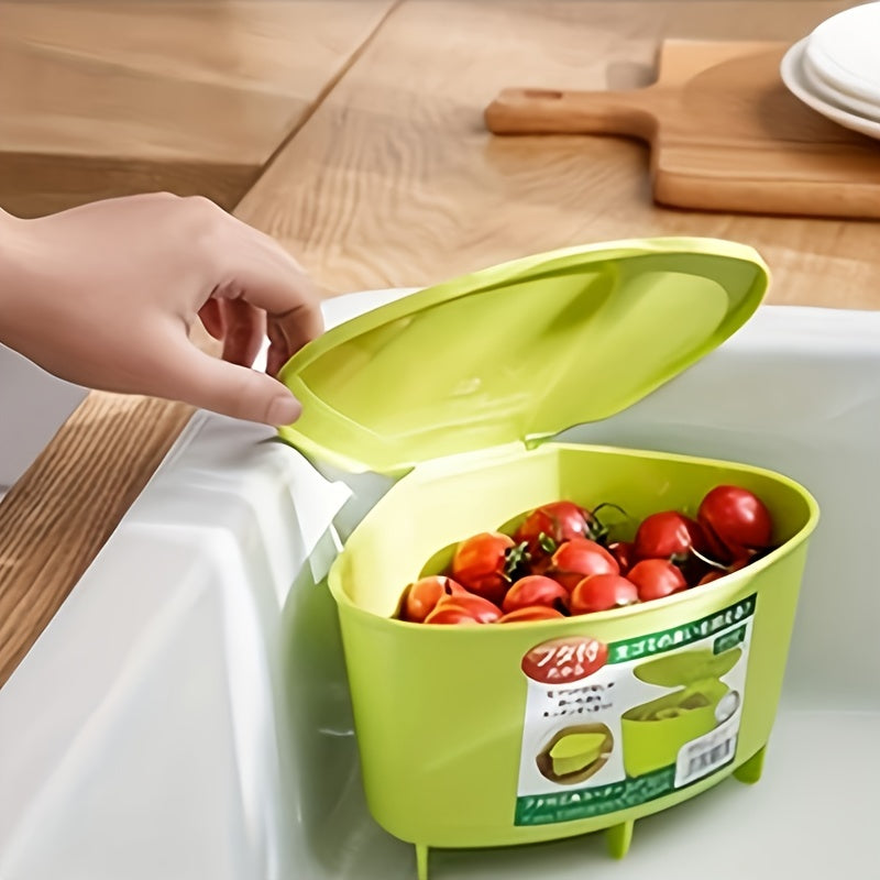 Triangle Kitchen Drain Basket for Easy Storage